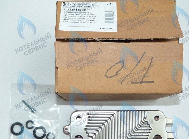 87186446250 Теплообменник вторичный 16 пластин U072-24K BUDERUS в Барнауле