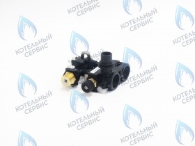 Гидроузел с датчиком протока ГВС и краном подпитки Ferroli Fortuna Pro (398608480,902610850,902610870), Thermex (28100020), KoreaStar (KS902608480)