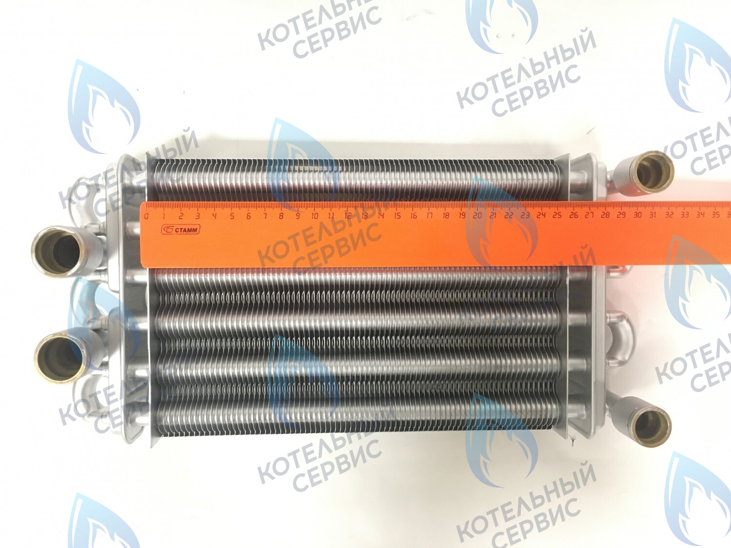 02-4002 Теплообменник битермический (260мм) 24кВт 24-T-1 24-C-1 (до 05.2016) GAZECO в Барнауле