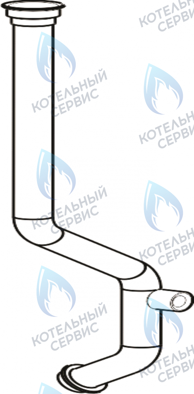 2090944 Обратный трубопровод (15,1-23,3 кВт) CELTIC-DS PLATINUM 3.13, 3.16, 3.20 (2090944) в Барнауле