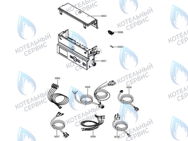7856853 Контроллер (блок управления арт. 7859849)  VIESSMANN VITOPEND 100-W A1JB, A1HB в Барнауле