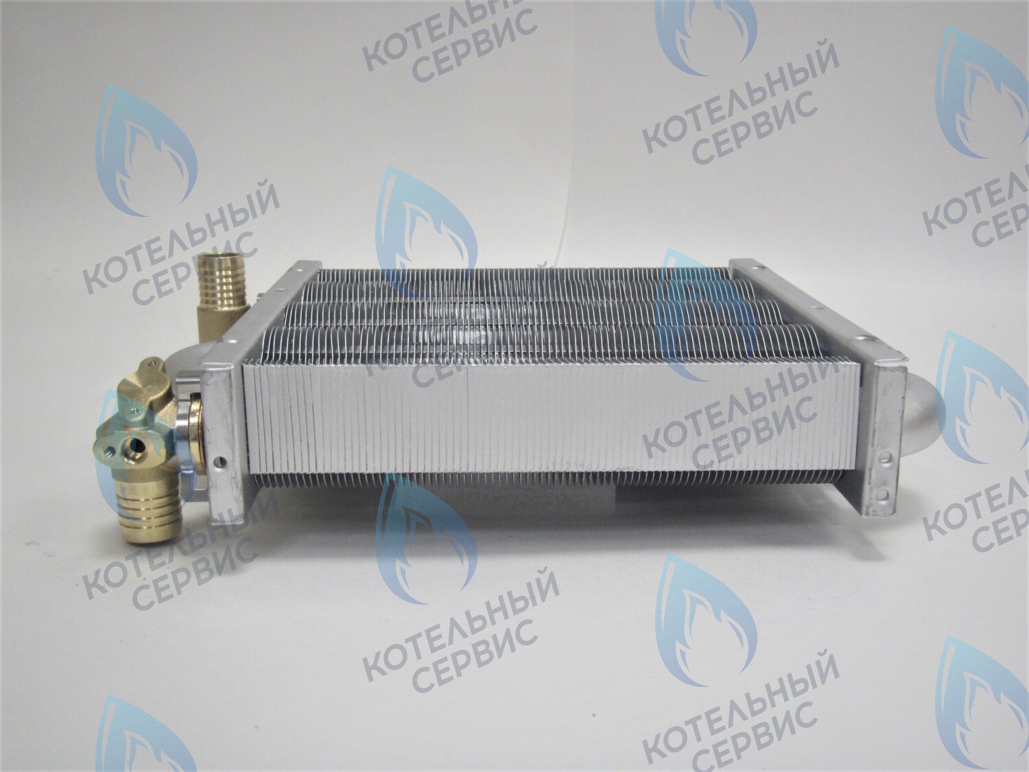 EM021-180-Фитинг-Комп Теплообменник первичный основной (с фитингами) 180 мм 85 FIN (130-200 HSG/ICH/MSC) DAEWOO в Барнауле