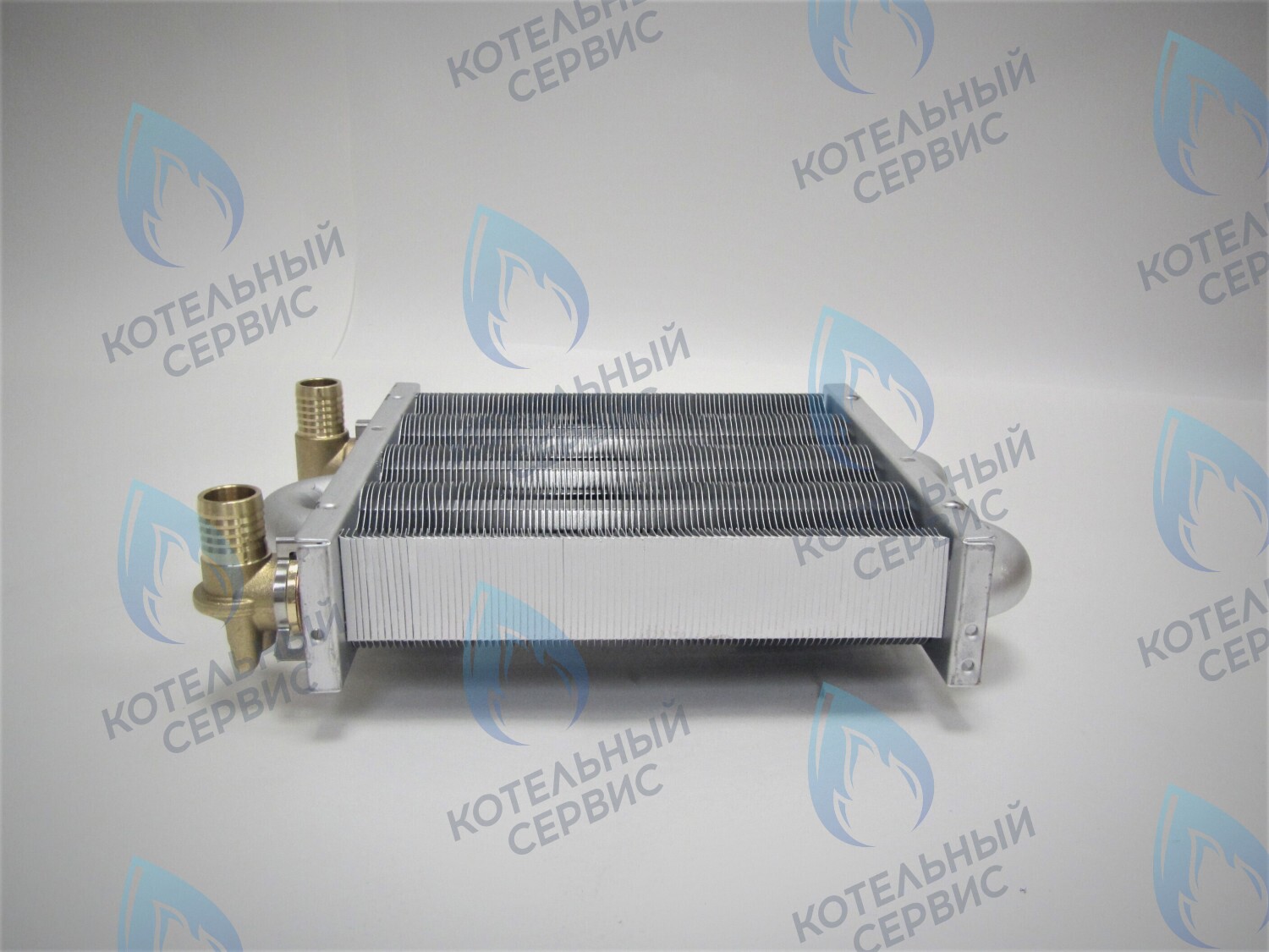 EM021-180-Фитинг-Комп Теплообменник первичный основной (с фитингами) 180 мм 85 FIN (130-200 HSG/ICH/MSC) DAEWOO в Барнауле