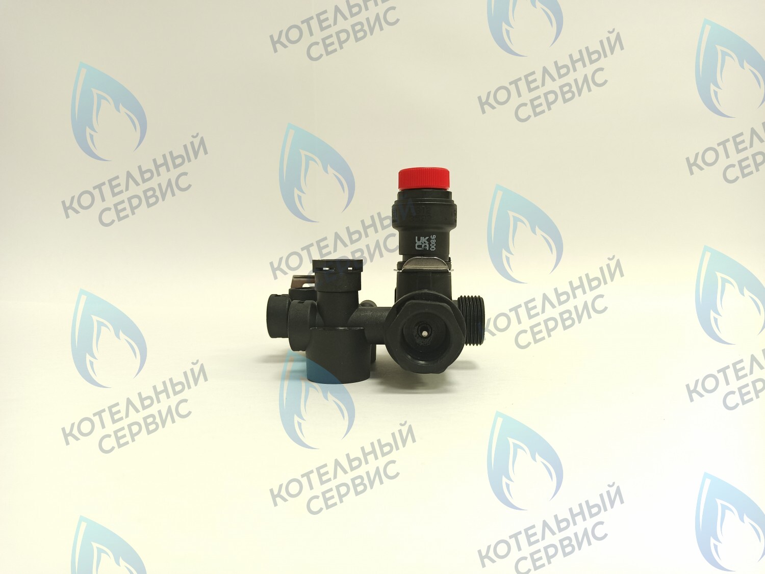 NUM00007 Гидроблок (левый) с картриджем трехходового крана (пластиковый) LIGHT 12кВт-24кВт, VARME 12кВт-18кВт (HH005B) FEDERICA BUGATTI в Барнауле