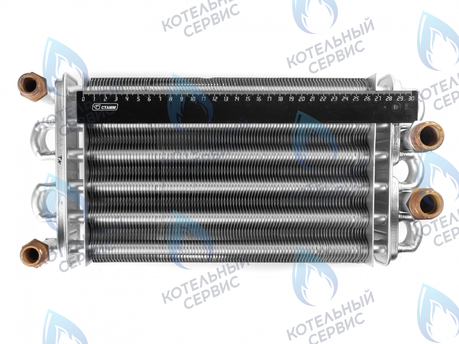 EB002-270 Битермический теплообменник 270мм ARISTON TX/T2 998619 (с двумя отверстиями под датчики температуры) в Барнауле