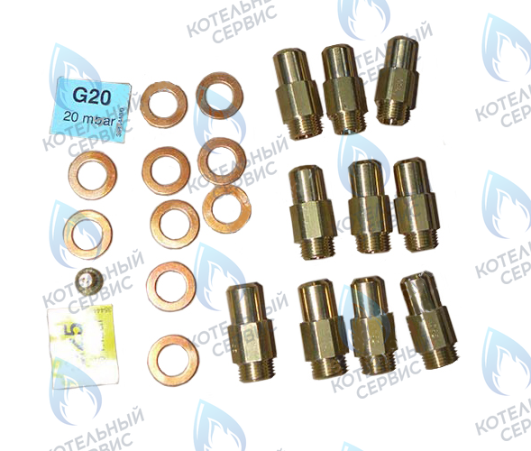39825110 Форсунки (комплект) KIT 10 UG.3,50 EL (34009280) FERROLI в Барнауле