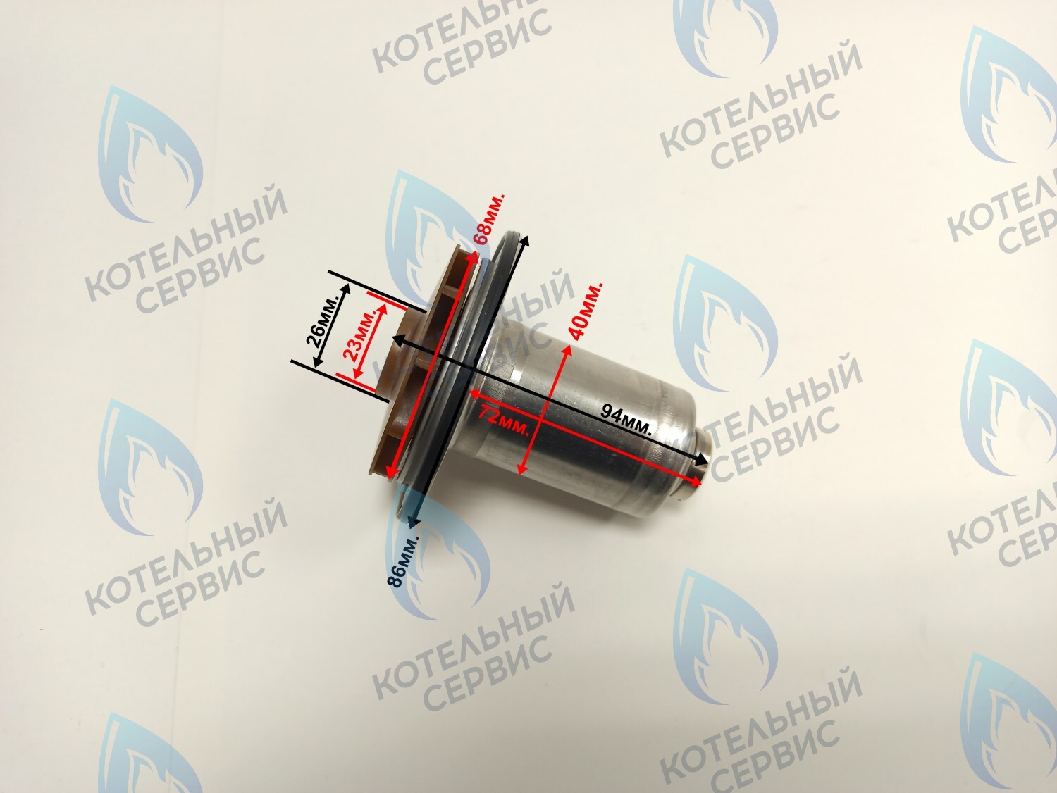 PPR-EW23CW-E40-68 Втулка ротор насоса (по часовой стрелки) ERCO 15-50, 95W (подходит под улитку WILO) в Барнауле