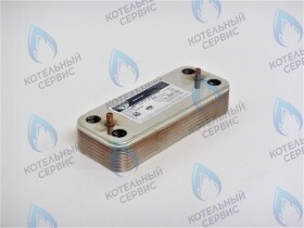 Теплообменник ГВС вторичный 14 пластин Ariston  (65104333)