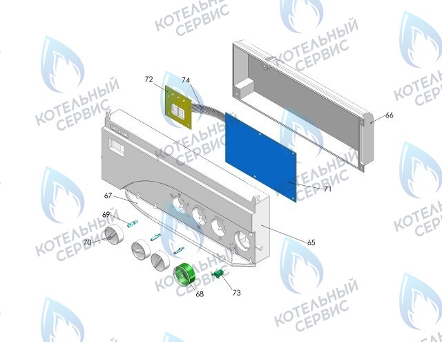 24701 Задняя часть корпуса автоматики THERMONA в Барнауле