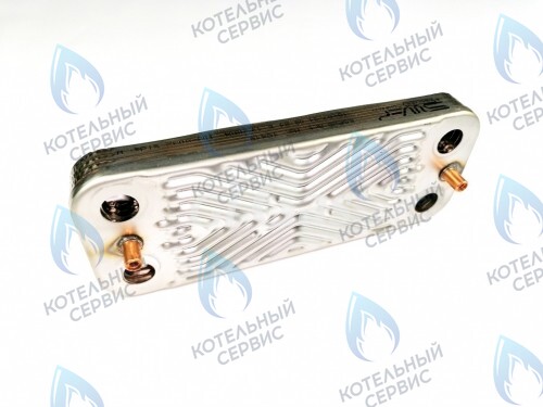 H3101081334010 Теплообменник ГВС (вторичный) 8 пластин 7021820018 ECO  FEDERICA BUGATTI в Барнауле
