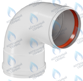 Отвод D80 угол 90° M/F (мама/мама)