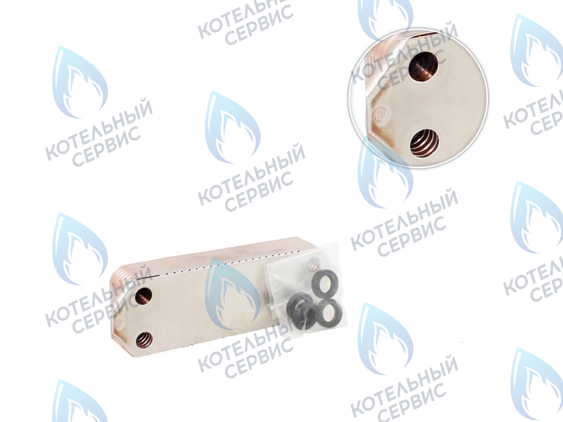7822799 Теплообменник пластинчатый (вторичный) 14 пластин для котлов Viessmann Vitopend 100-W WH0A в Барнауле