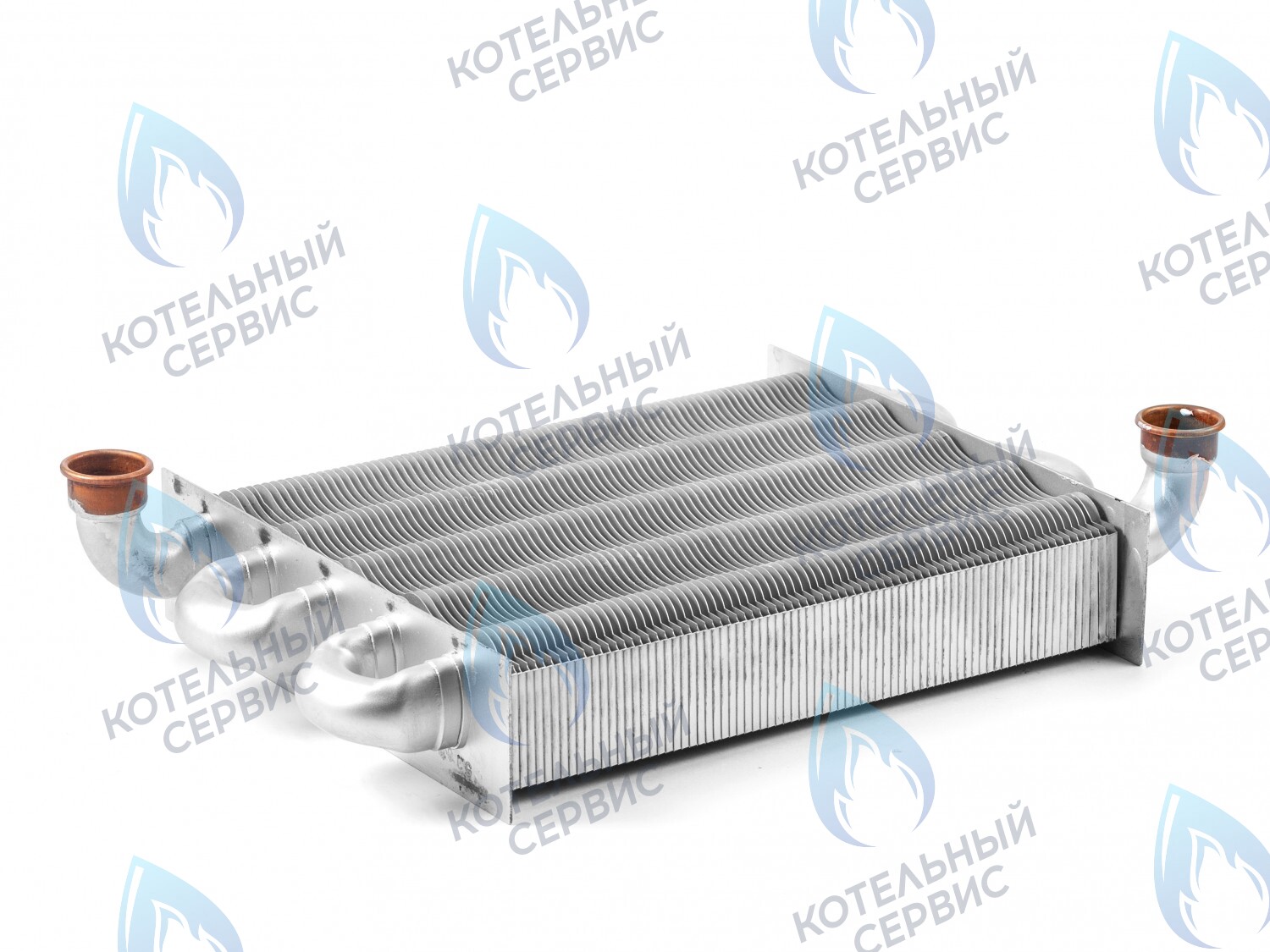 398002570 Теплообменник первичный (основной) (крепление - клипсы) Ferroli Fortuna Pro F13-F24 (398002570,398615500) в Барнауле