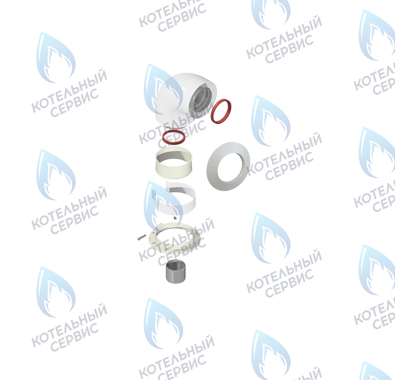 A-013-BA Колено подключения 60/100 90° DR thermo в Барнауле