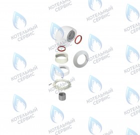 Колено подключения 60/100 90° DR thermo