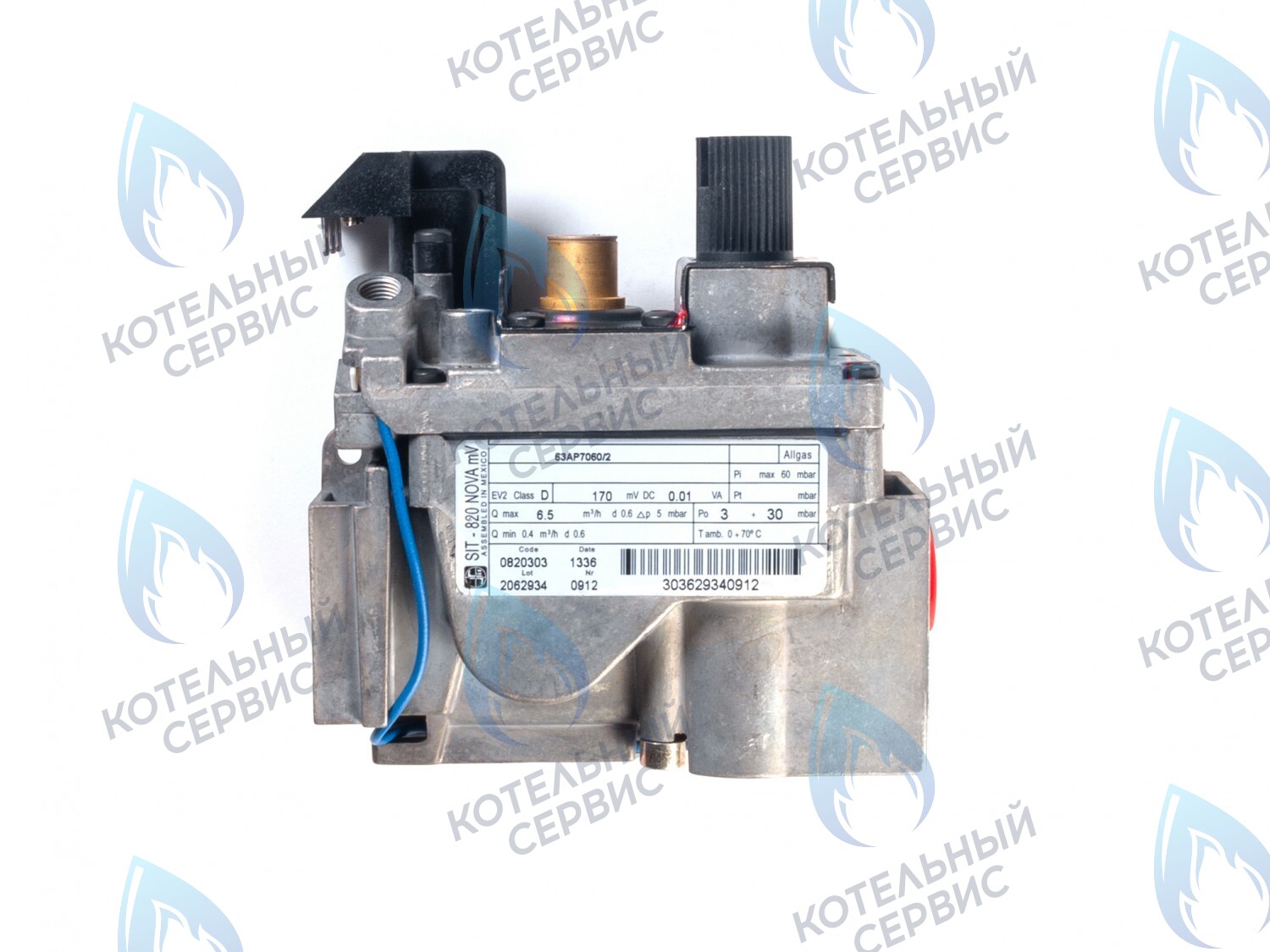 GV103 Газовый клапан SIT NOVA 820 mV 0.820.303 (0820303) под милливольтовый генератор Protherm (0020027516), LEMAX (014103), ALPENHOFF (151820303), FERROLI (39849620), ELECTROLUX (820303), ALPHATHERM в Барнауле