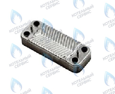 BI1181 122 Теплообменник ГВС (вторичный) 12 пластин  turbo FEDERICA BUGATTI в Барнауле