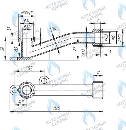 2026 Трубка присоединительная Vektor Star 10л, Zanussi L=10см в Барнауле